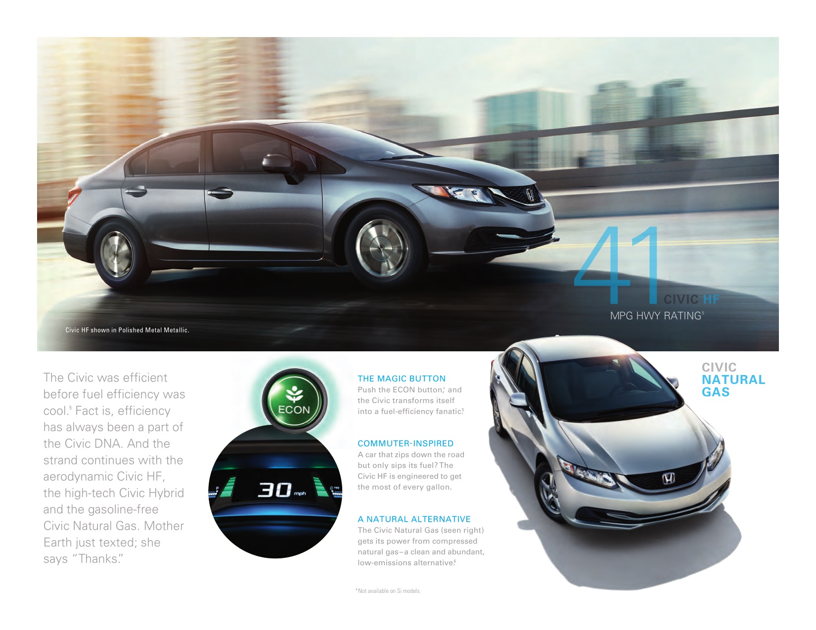 2013 Honda Civic Brochure Page 4